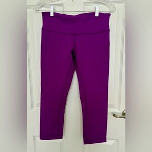 Lululemon Leggings Wunder Under Crop 3 Size 8 NWOT